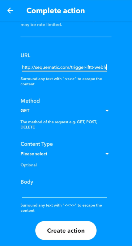 Enter the URL for your sequence Enter the URL for your sequence